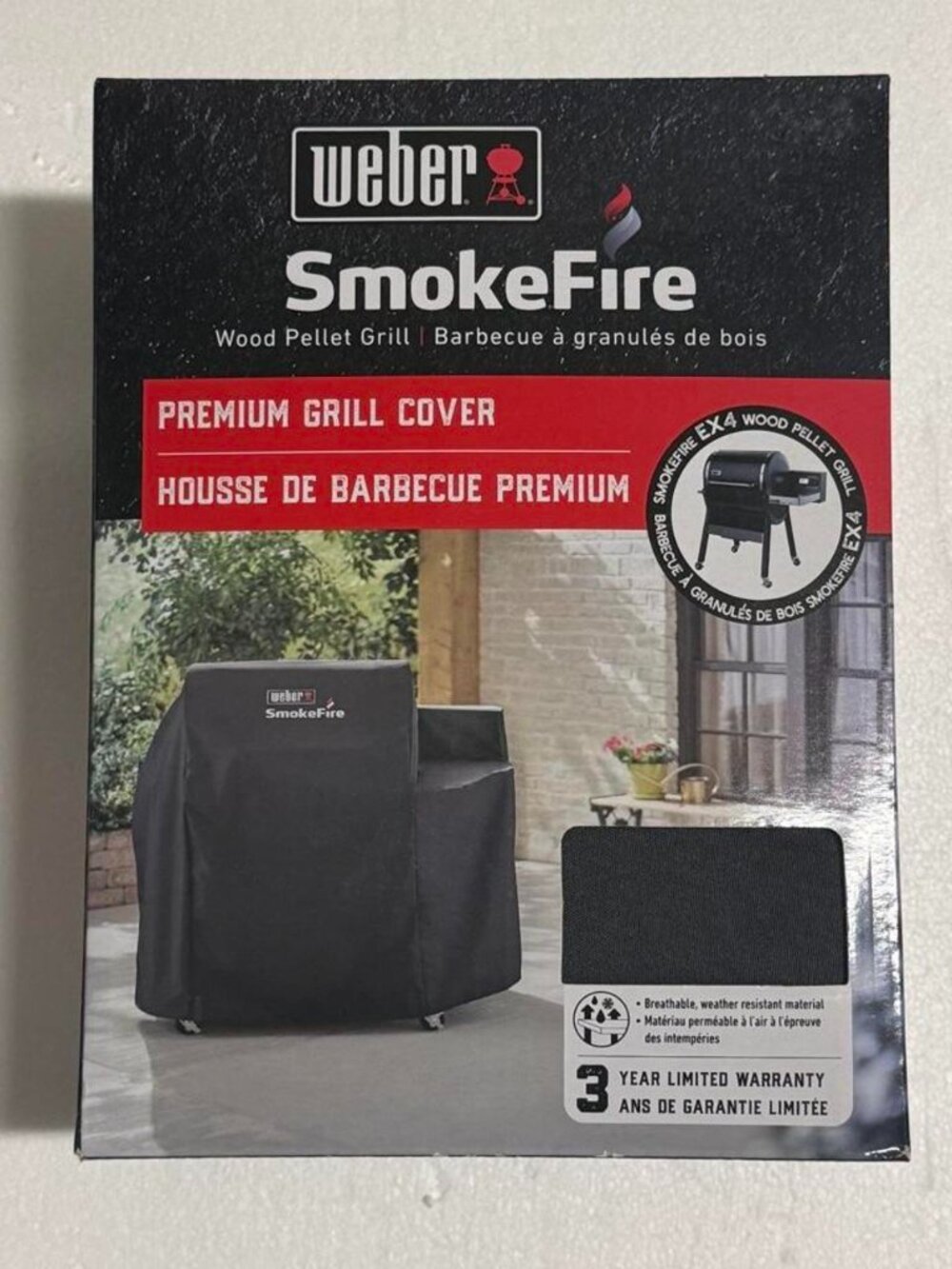 Weber SmokeFire EX4 Premium Grill Cover 7190 – Genuine OEM – New in Package